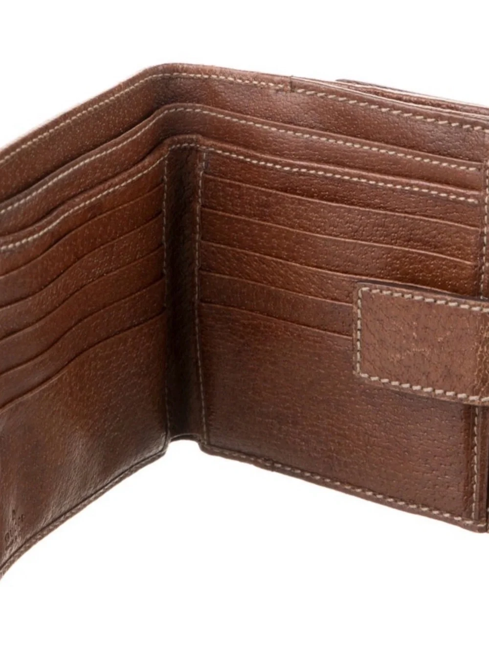 Gucci Brown/Tan GG Canvas Bamboo Trim Crossbody - Picture 3 of 12